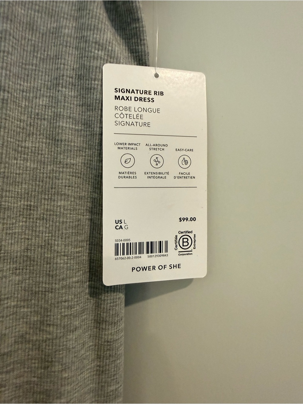 NWT Athleta Signature Rib Maxi Dress - Sleeveless Body-Skimming Style - Picture 5 of 6